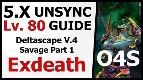 deltascape v4 savage unsync guide.